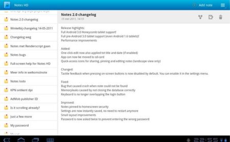 Notes, escribe y ordena tus notas de texto en Honeycomb