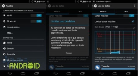 ¿Cómo limitar en Android el uso de datos?