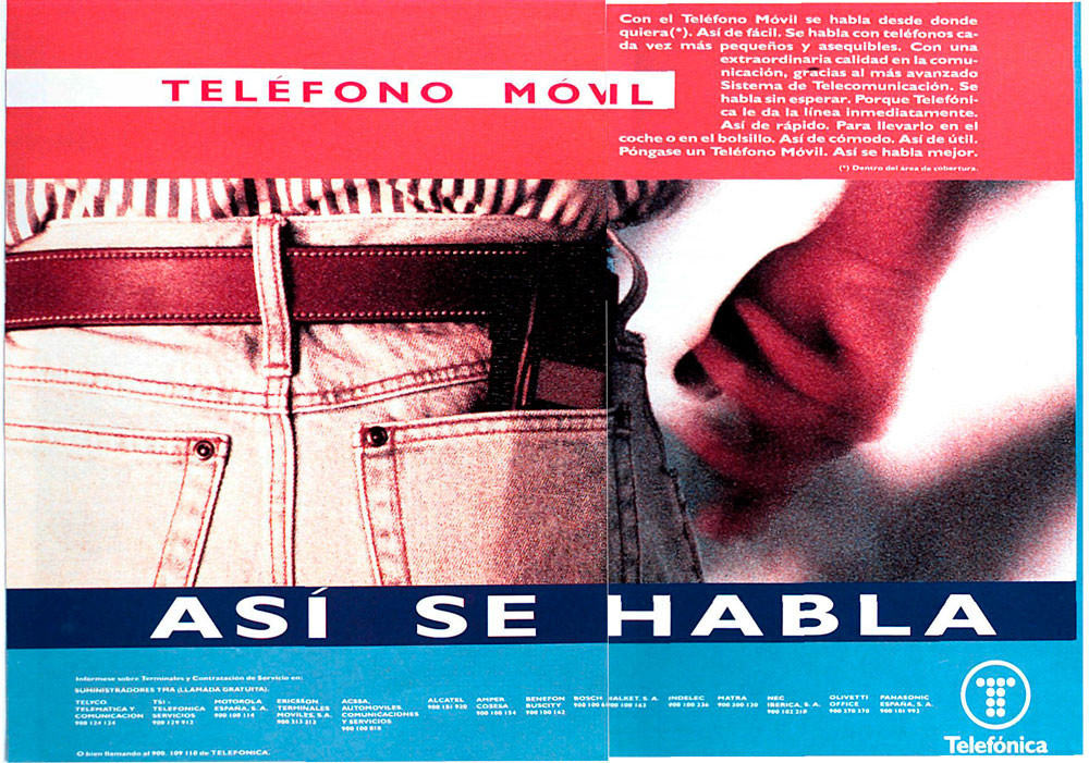 Anuncio Telefónica móvil 1990