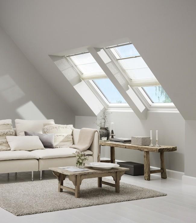 Cortinas para ventanas de tejado, más suaves y delicadas en primavera