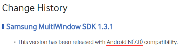 Android N Samsung