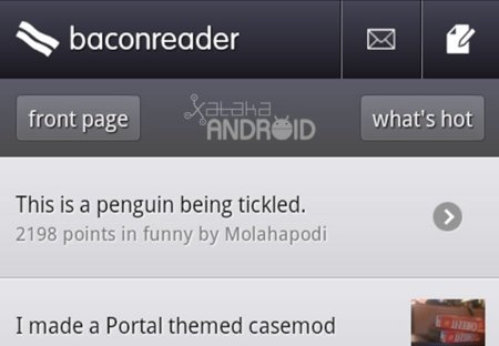 Primera toma de contacto con Baconreader