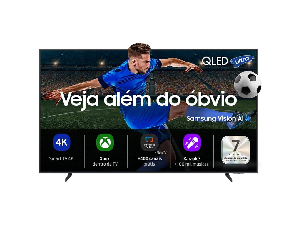 QLED com IA em oferta: Samsung Vision AI TV QLED Ultra 4K tem 18% de desconto na Amazon