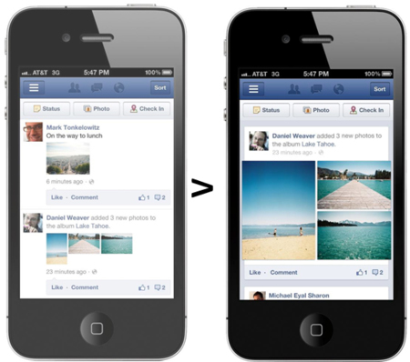 Facebook se actualiza para ofrecer imágenes más grandes