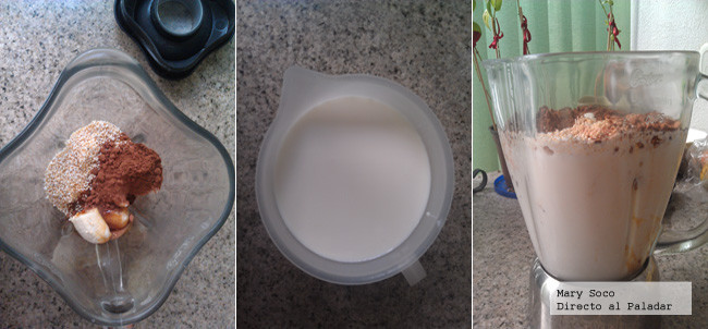 Licuado Choco Amaranto Pasos