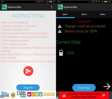 GService Fix quiere solucionar el alto consumo de batería de Services en tu móvil