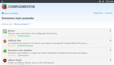 Las extensiones no son sólo cosa de tu PC, así de fácil es instalarlas en Firefox para Android