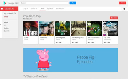 Google Play ya vende programas de televisión en Reino Unido