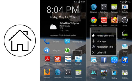ScrollLauncher, un simple lanzador de aplicaciones para Android