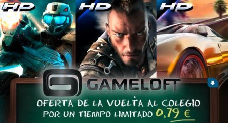 Tres juegos de oferta en Gameloft para tu Android
