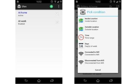 Sfen, una alternativa gratuita a Tasker