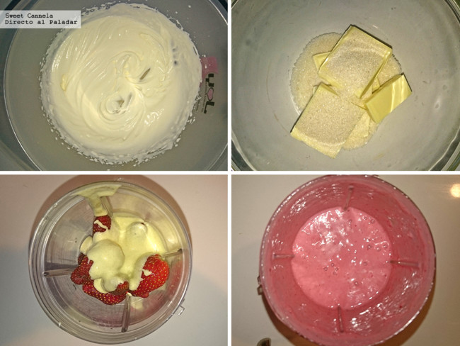 Preparacion Mousse Chocolate Blanco Fresas