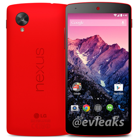 El Nexus 5 de color rojo se deja ver ahora en su imagen de prensa