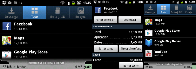 Apps y memoria