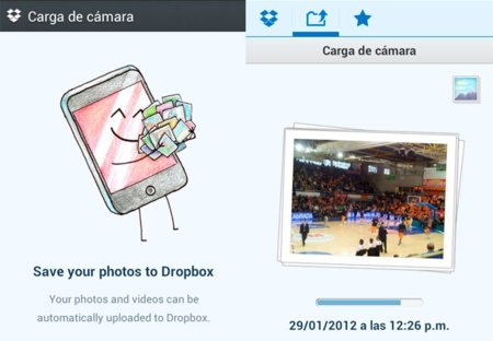 Dropbox se actualiza y permite la subida automática de fotos y vídeos en segundo plano