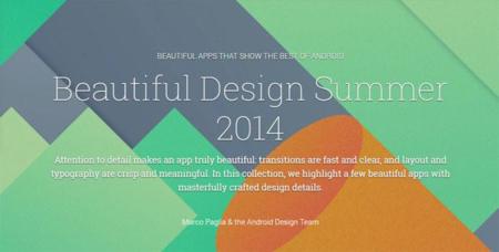 Beautiful Design Summer 2014, nueva colección con las aplicaciones más hermosas según Google Play
