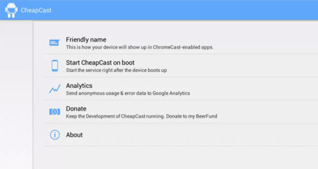 CheapCast, una emulación de Chromecast para conectar smartphones y tablets Android