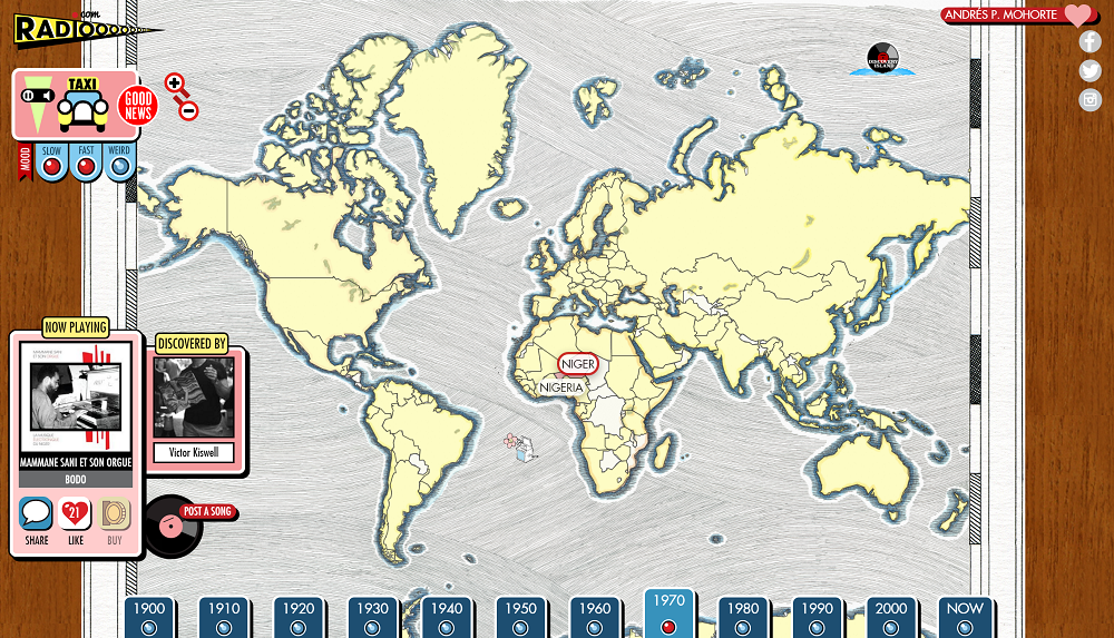 ¿No sabes qué escuchar hoy? Prueba con este mapa