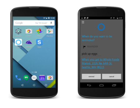 Cortana llegará para competir con Google Now en Android el próximo otoño