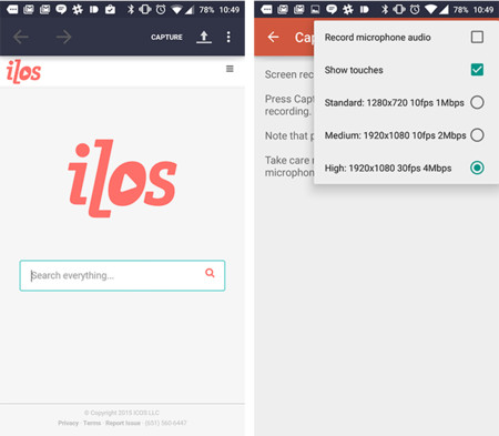 ¿Cómo grabar un vídeo de la pantalla en Android?