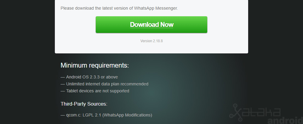 Whatsapp Gingerbread