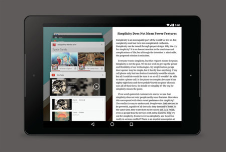Google estaría trabajando en la multiventana para tablets Android