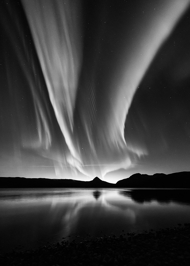Black And White Aurora Kolbein Svensson