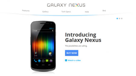 Galaxy Nexus, vídeo promocional y unboxing