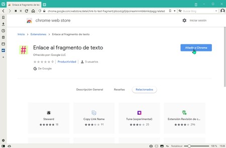 Enlace Al Fragmento De Texto Chrome Web Store