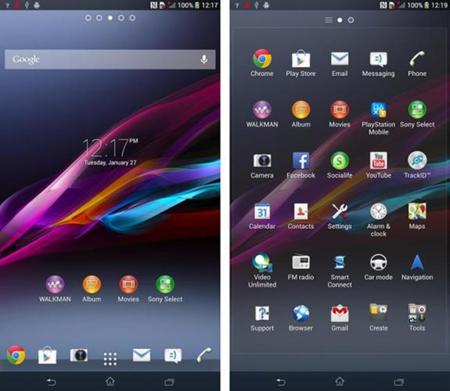 Sony Xperia ZU muestra por primera vez su interfaz en varias capturas de pantalla