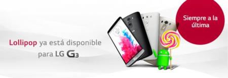 LG G3 ya se puede actualizar a Android 5.0 Lollipop