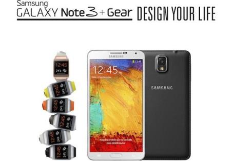 Precios oficiales en España de Galaxy Note 3 y Galaxy Gear: 749 euros y 299 euros