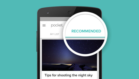 Pocket 6.0 para Android estrena las Recomendaciones, para ofrecerte los mejores contenidos