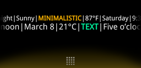 Minimalistic Text: un widget que rehúye los excesos