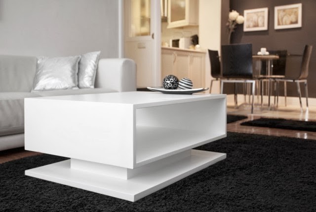 Mesa de centro blanca