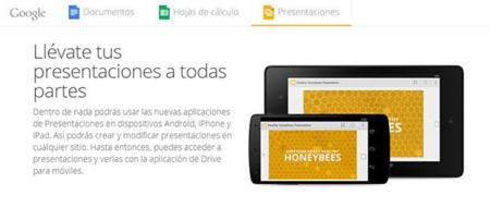 Presentaciones de Google llega a Play Store