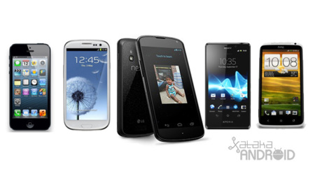 Comparamos el Nexus 4 con el resto de la gama alta