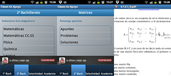 Clases de apoyo