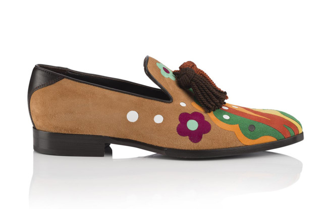 Foxley Pyschedelic Suede Patchwork Multicolour