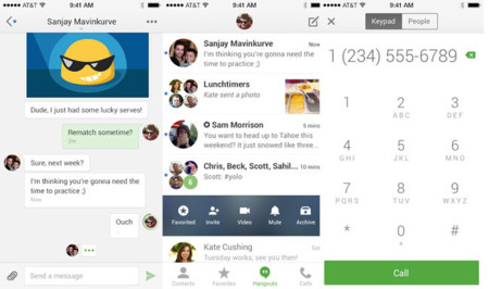 Google Hangouts para iOS añade los mensajes de vídeo y stickers animados ¿y Android?