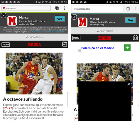 He usado el navegador de AdBlock en Android una semana y esta ha sido mi experiencia