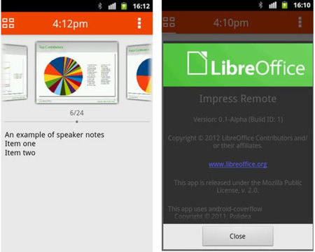 LibreOffice Impress Remote, controla tus presentaciones desde Android
