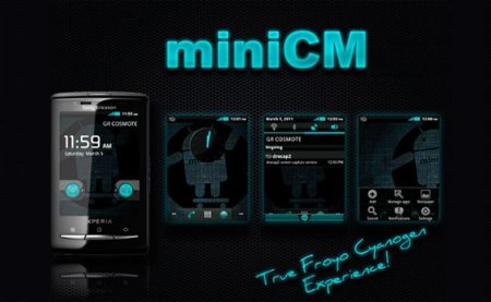 MiniCyanogen 1.0 ya disponible para Sony Xperia X10 Mini