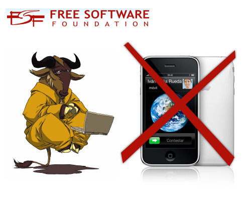 La organización Free Software Foundation critica a Apple y su iPhone