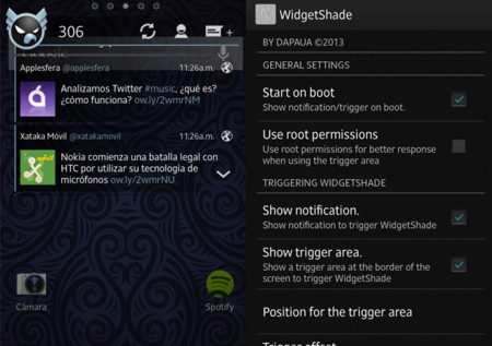 WidgetShade pone siempre a mano nuestros widgets preferidos