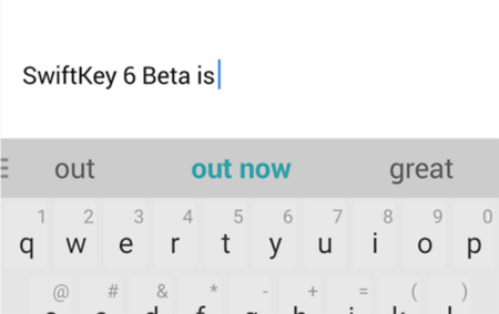 Swiftkey sugiere las dos próximas palabras en su última Beta
