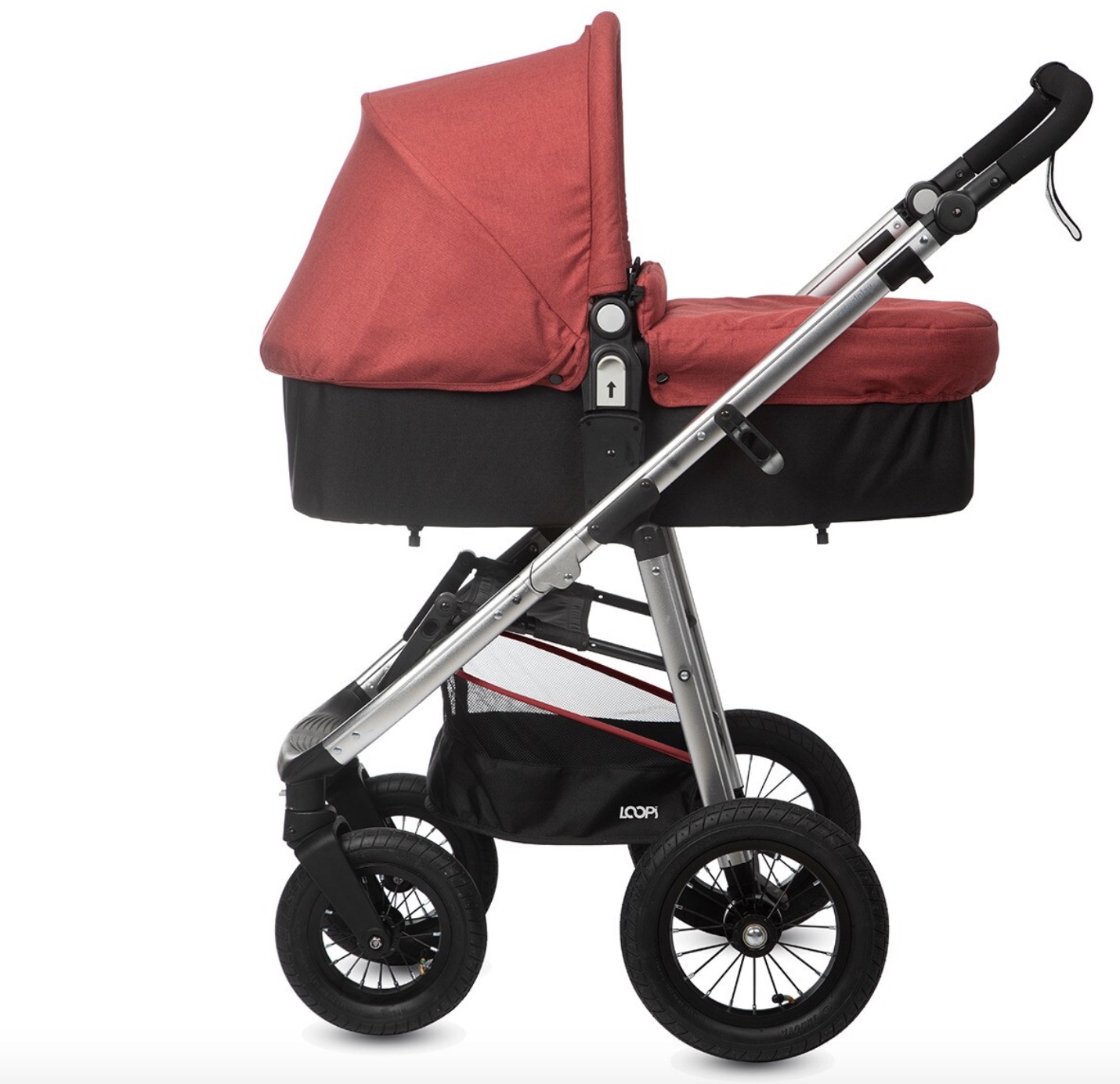 CASUALPLAY
Coche de paseo dúo Casualplay LooPi Allroad Match 2 + Capazo Cot Lion rojo