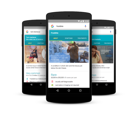 Google Search mejora sus tarjetas de información de salud, próximamente en más idiomas y países