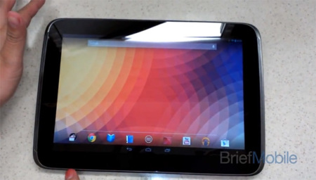 Nexus 10 aparece en un brevísimo vídeo