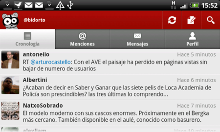 Seesmic for Android, completo cliente Twitter con detalles curiosos